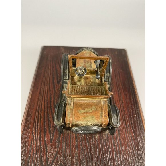 Vintage Playing Card Holder, 1917 Ford Model T Car, Faux Wood Box, Giftco - Picture 6 of 11